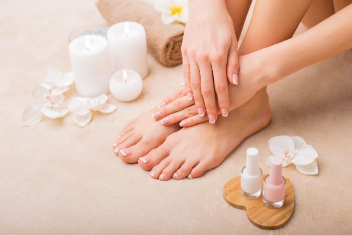 Capricho Beauty Supply. Hand and Foot Care: How to Achieve the Perfect Manicure and Pedicure at Home. Start with a catchy intro about the importance of having well-groomed hands and feet for both personal hygiene and aesthetic purposes.